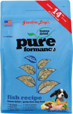 Grandma Lucy's Pureformance Fish Freeze-Dried Dog Food, 3-lb