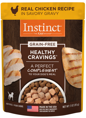 Instinct Healthy Cravings Wet Dog Food Topper, Chicken, 3-oz