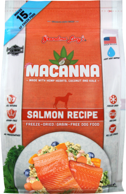 Grandma Lucy's Macanna Salmon Freeze-Dried Dog Food, 3-lb