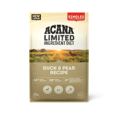 Acana Singles Limited Ingredient Diet Dry Dog Food, Duck & Pear, 13-lb