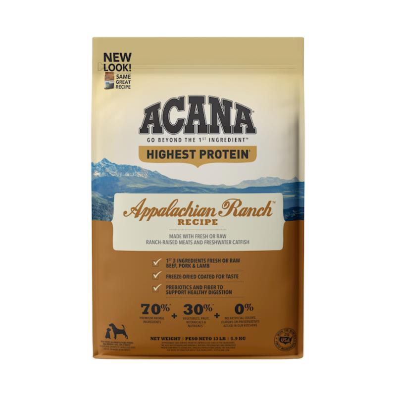 Acana Grain-Free Dry Dog Food, Appalachian Ranch, 13-lb