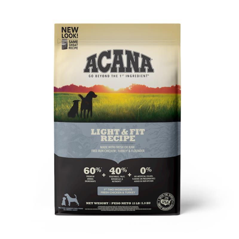 Acana Grain-Free Dry Dog Food, Light & Fit, 13-lb