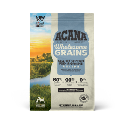Acana Wholesome Grains Dry Dog Food, Sea to Stream, 4-lb