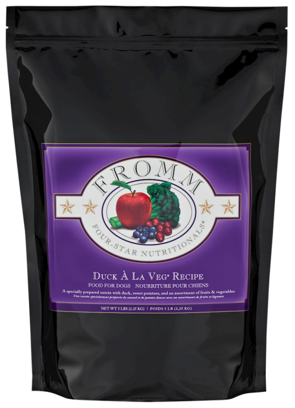 Fromm Four-Star Dry Dog Food, Duck A La Veg, 5-lb