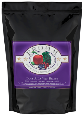 Fromm Four-Star Dry Dog Food, Duck A La Veg, 5-lb