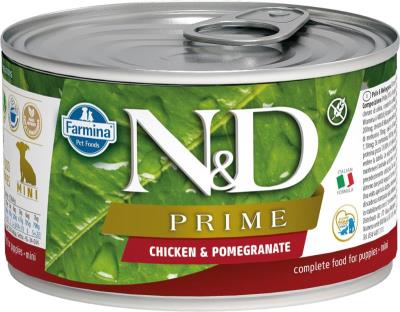 Farmina N&D Prime Canned Dog Food, Chicken & Pomegranate, Puppy, 4.9-oz