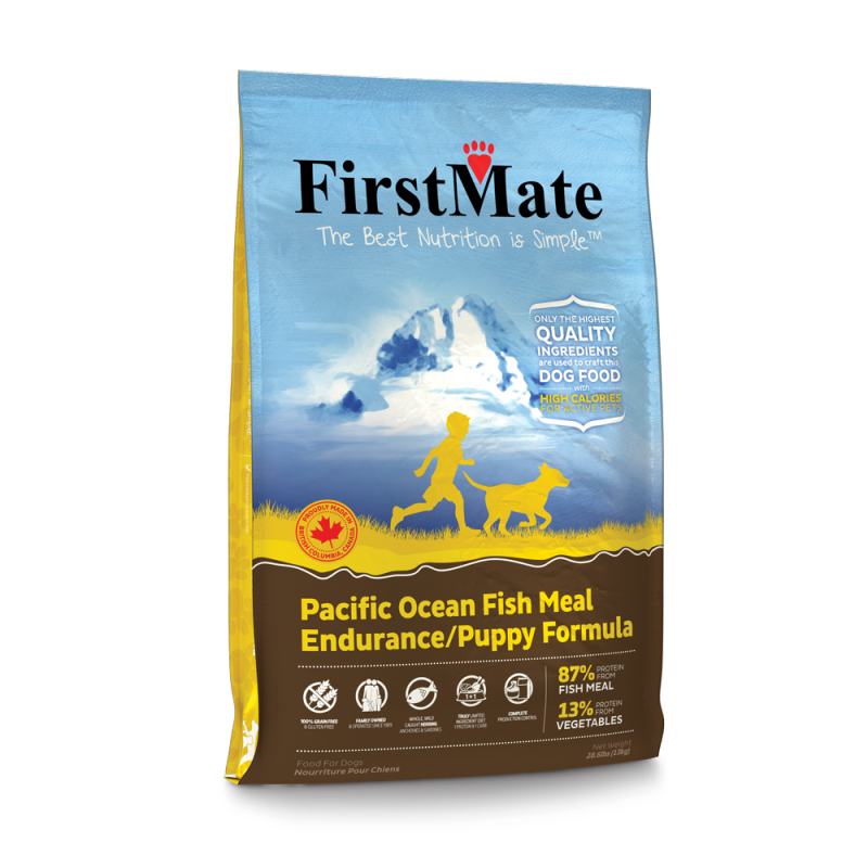FirstMate Grain-Free Dry Dog Food, Endurance/Puppy, Ocean Fish, 28.6-lb