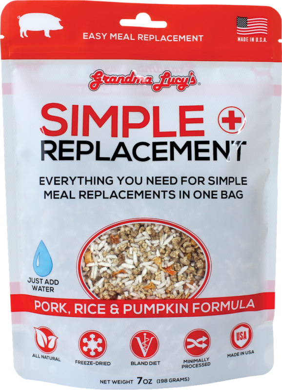 Grandma Lucy's Simple Replacement Pork, Rice & Pumpkin Freeze-Dried Dog & Cat Meal Replacement, 7-oz