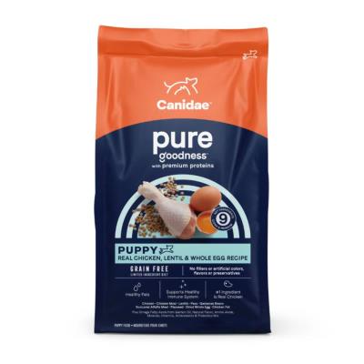 Canidae Pure Grain Free Dry Dog Food, Puppy, Chicken, Lentil & Whole Egg, 12-lb