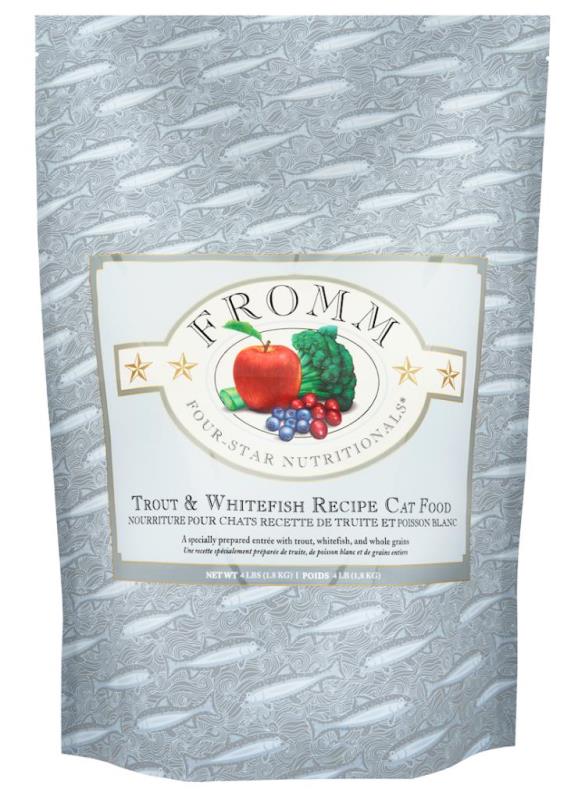 Fromm Four-Star Dry Cat Food, Trout & Whitefish, 4-lb