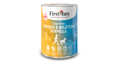 FirstMate 50/50 Grain-Free Canned Dog Food, Chicken & Tuna, 12.2-oz