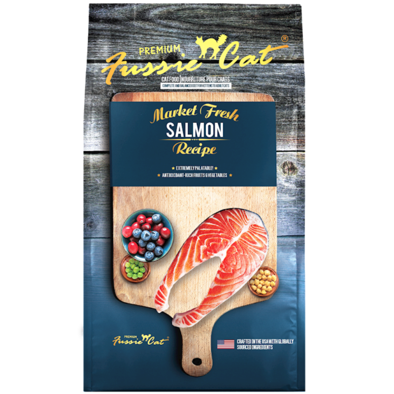 Fussie Cat Market Fresh Dry Cat Food, Salmon, 2-lb