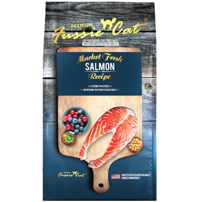 Fussie Cat Market Fresh Dry Cat Food, Salmon, 2-lb