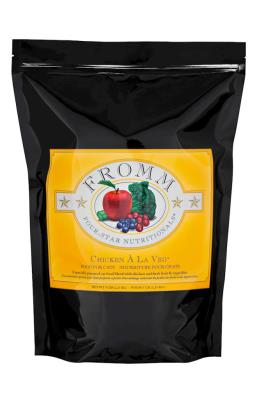 Fromm Four-Star Dry Cat Food, Chicken A La Veg, 5-lb