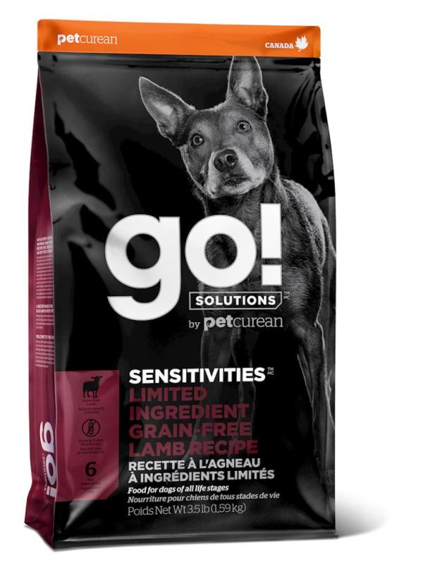 Go! Solutions Sensitivities Limited Ingredient Dry Dog Food, Lamb, 22-lb