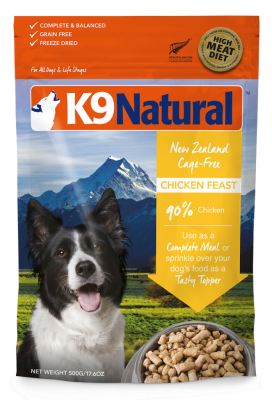 K9 Natural Chicken Feast Freeze-Dried Dog Food, 17.6-oz