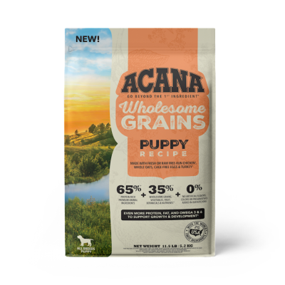 Acana Wholesome Grains Dry Dog Food, Puppy, 11.5-lb