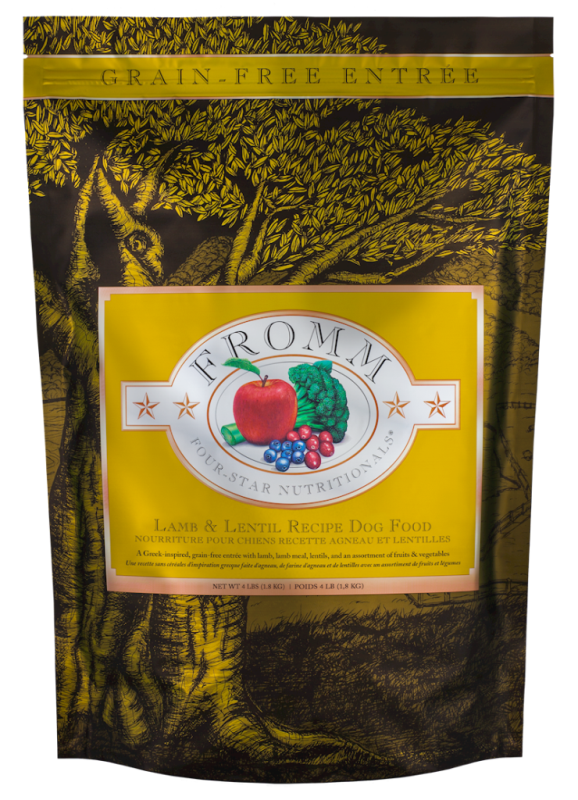 Fromm Four-Star Dry Dog Food, Lamb & Lentil, 4-lb