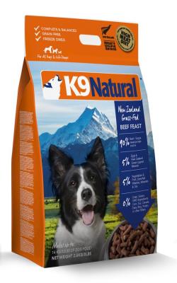 K9 Natural Beef Feast Freeze-Dried Dog Food, 8-lb