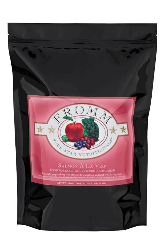Fromm Four-Star Dry Dog Food, Salmon A La Veg, 5-lb