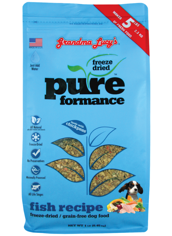 Grandma Lucy's Pureformance Fish Freeze-Dried Dog Food, 1-lb