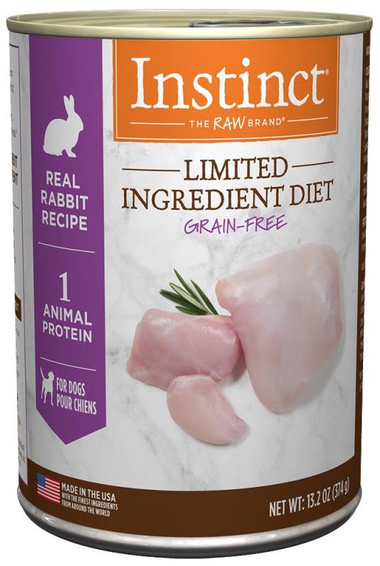 Instinct Limited Ingredient Diet Canned Dog Food, Rabbit, 13.2-oz