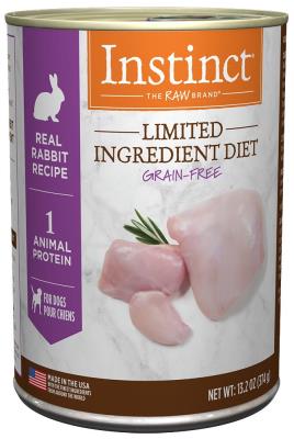 Instinct Limited Ingredient Diet Canned Dog Food, Rabbit, 13.2-oz