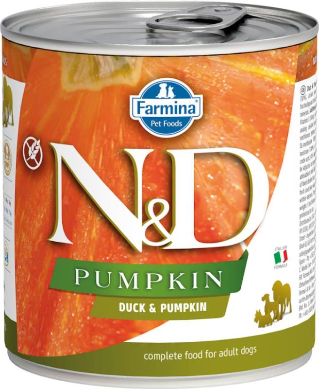 Farmina N&D Pumpkin Canned Dog Food, Duck & Pumpkin, Adult, 10-oz