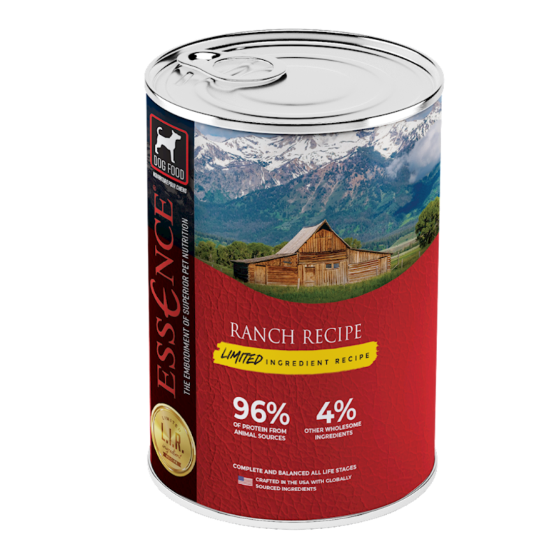 Essence LIR Canned Dog Food, Ranch, 13-oz