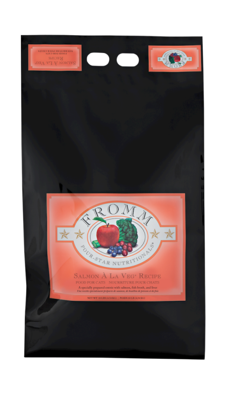 Fromm Four-Star Dry Cat Food, Salmon A La Veg, 10-lb