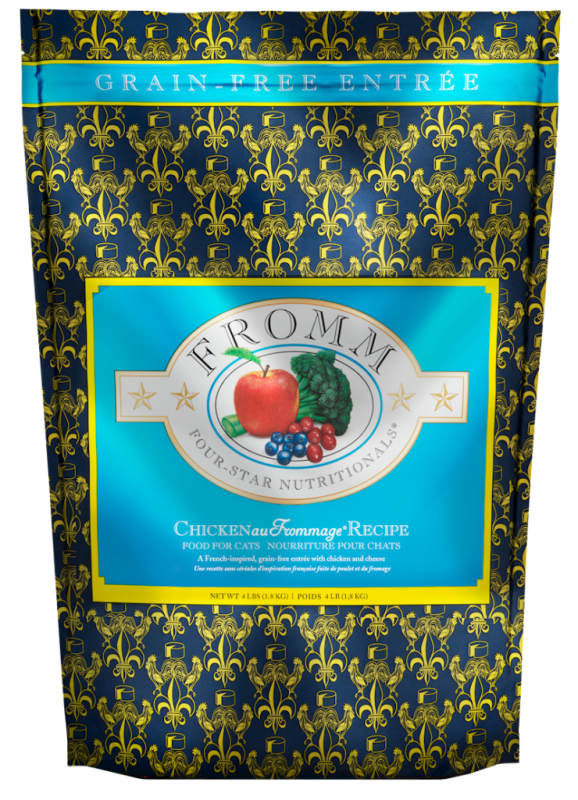 Fromm Four-Star Dry Cat Food, Chicken au Frommage, 4-lb