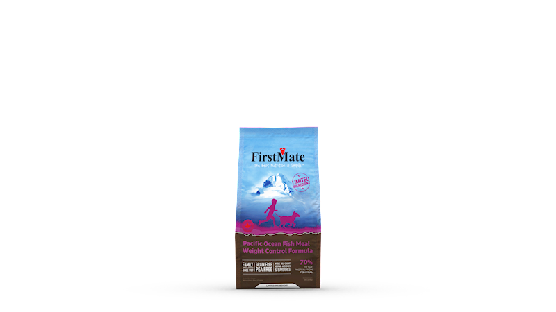 FirstMate Grain-Free Dry Dog Food, Weight Control, Ocean Fish, 5-lb