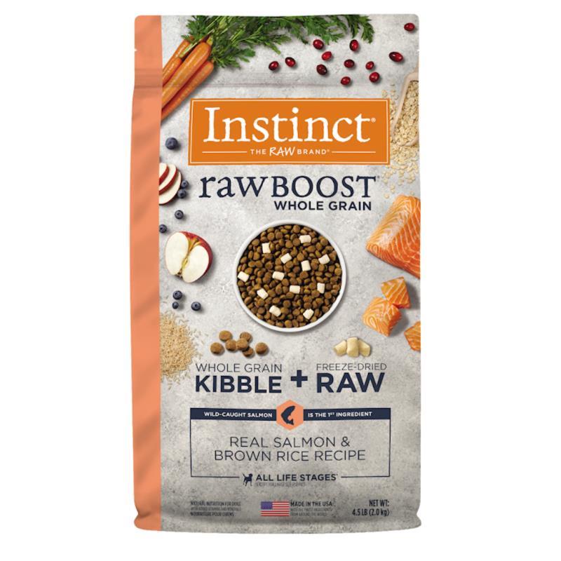 Instinct Raw Boost Whole Grain Dry Dog Food, Salmon & Brown Rice, 4.5-lb