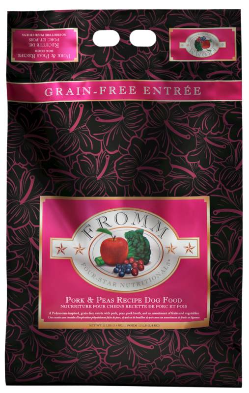 Fromm Four-Star Dry Dog Food, Pork & Peas, 12-lb