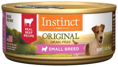 Instinct Original Canned Dog Food, Small Breed, Beef, 5.5-oz