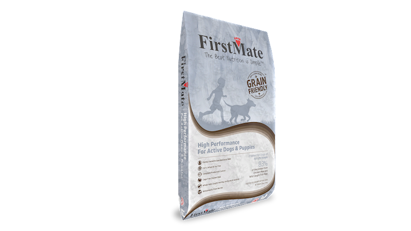 FirstMate Grain Friendly Dry Dog Food, High Performance Active & Puppy, 25-lb