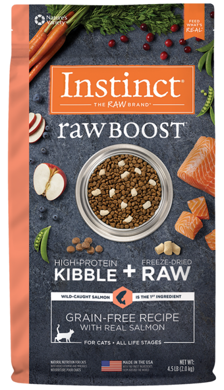 Instinct Raw Boost Dry Cat Food, Salmon, 4.5-lb