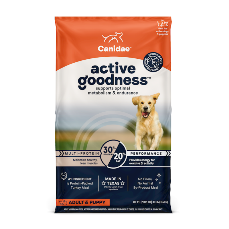 Canidae Active Goodness Dry Dog Food, Multi-Protein, 30-lb