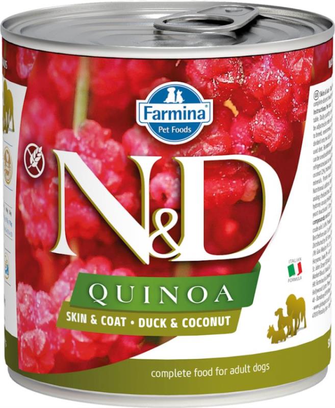 Farmina N&D Quinoa Canned Dog Food, Skin & Coat, Duck & Coconut, 10-oz