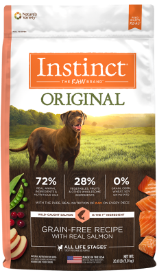 Instinct Original Dry Dog Food, Salmon, 20-lb