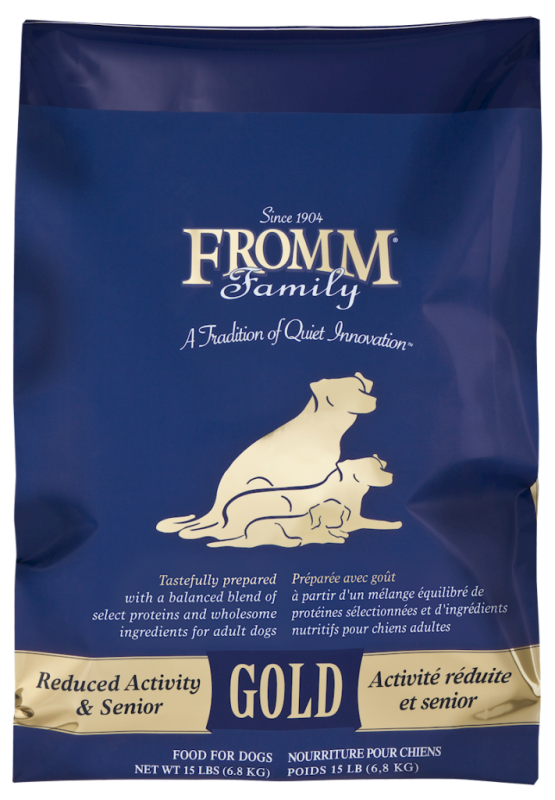 Fromm Gold Dry Dog Food, Reduced Activity & Senior, 15-lb