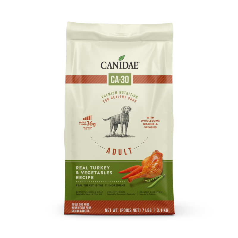 Canidae CA-30 Dry Dog Food, Turkey & Vegetable, 7-lb