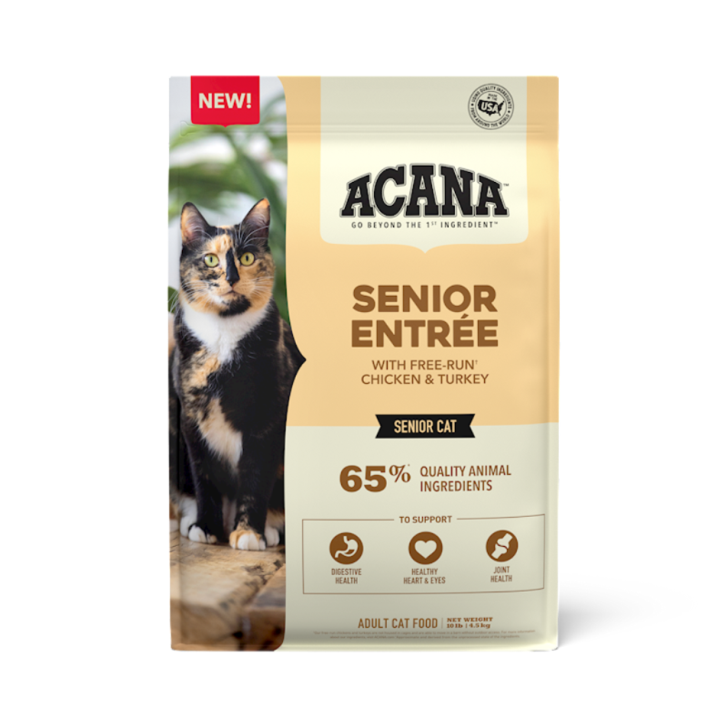 Acana Dry Cat Food, Senior Entree, 10-lb