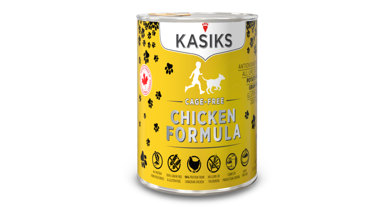 Kasiks Grain-Free Canned Dog Food, Chicken, 12.2-oz