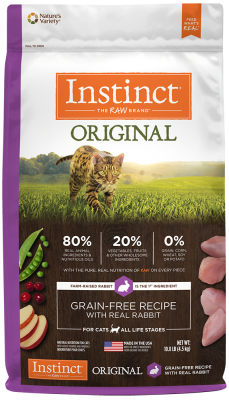 Instinct Original Dry Cat Food, Rabbit, 10-lb