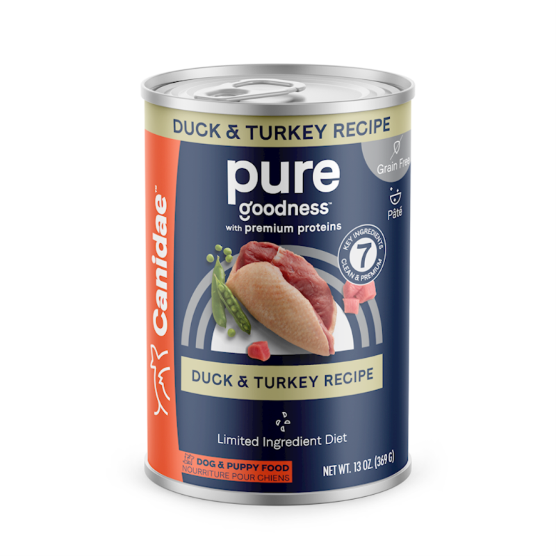 Canidae Pure Grain Free Canned Dog Food, Duck & Turkey, 13-oz