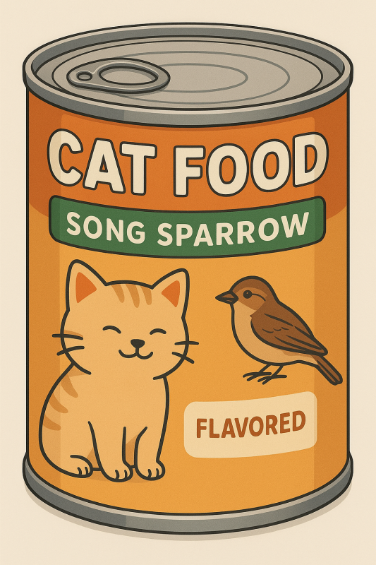 Cat food Sparrow !