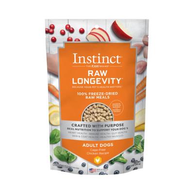 Instinct Longevity Raw Freeze-Dried Dog Food, Chicken, 9.5-oz