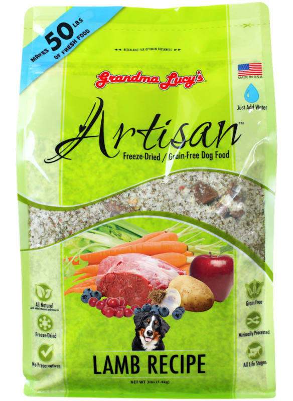 Grandma Lucy's Artisan Lamb Freeze-Dried Dog Food, 10-lb