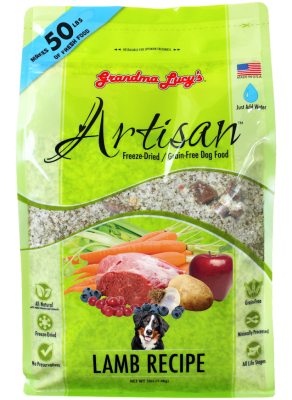 Grandma Lucy's Artisan Lamb Freeze-Dried Dog Food, 10-lb